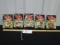5 N I B Vtg 1991 1:64 Scale Diecast Race Cars W/ Trading Card And Stand
