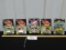 5 N I B Vtg 1991 1:64 Scale Diecast Race Cars W/ Trading Card And Stand