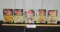 5 N I B Vtg 1992 1:64 Scale Diecast Race Cars W/ Trading Card And Stand