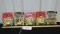 5 N I B Vtg 1993 1:64 Scale Diecast Race Cars W/ Trading Card And Stand