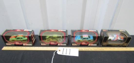 3 N I B Vtg 1991 1:43 Diecast Race Cars And 1 N I B Vtg 1994 Diecast Race Car