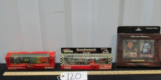N I B Vtg 1993 Lot: Jeff Gordon #24 Transporter; Dale Earnhardt Sr. Team Convoy