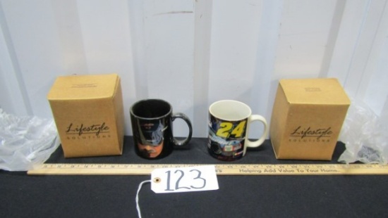 2 N I B Vtg Mugs: Dale Earnhardt Sr And Jeff Gordon