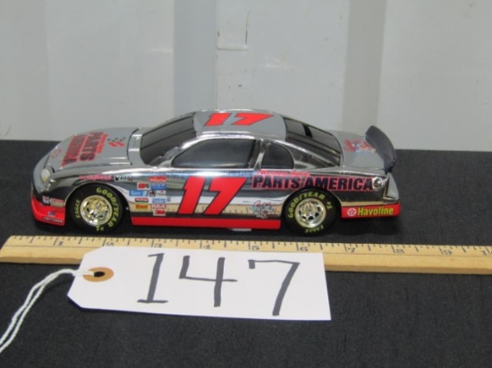 New, 25th Anniversary Darrell Waltrip #17 Western Auto Diecast Race Car Bank