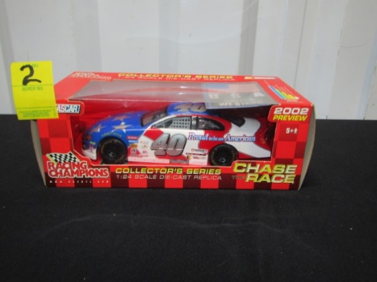 Vtg N I B 2002 Sterling Marlin Proud To Be An American Diecast #40 Race Car