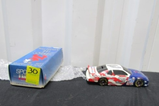 N I B Vtg 1996 Dale Earnhardt #3 Atlanta Olympics Goodwrench Diecast Race Car Bank