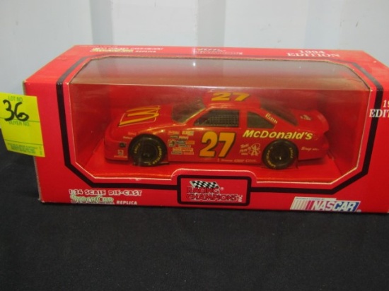 N I B Vtg 1994 Jimmy Spencer #27 Mcdonald's Diecast Race Car