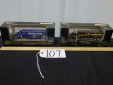 Two N I B Vtg 1993 Race Car Transporters