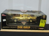 N I B Vtg 1998 Sterling Marlin #40 24 K Gold Plated 50 Th Anniversary Diecast