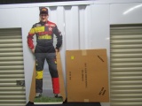 Vtg Never Displayed Davey Allison Stand Up Life Size Display Poster