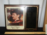 Vtg Limited Edition Davey Allison Memorial Plaque W/ C O A