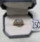 14 Karat Gold Ring W/ A 7 Diamond Cluster