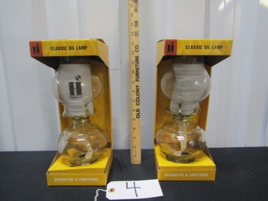2 N I B Oil Lamps