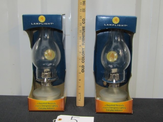 2 N I B Oil Lamps