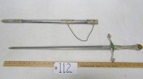 Ornate Oriental Sword W/ Scabbard