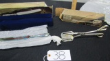 N I B 20th Century Baroque Style Silver Plated Cake Knife And Pastry Tongs