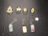 4 Star Trek Combadges And 3 Sound Effects Keychains