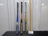 3 Used Aluminum Baseball Bats