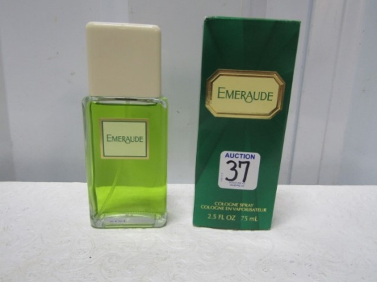N I B 2.5 Ounce Bottle Of Emeraude By Coty Cologne Spray