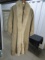 Never Used Ladies Faux Leather And Fur Knee Length Coat