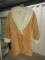 Beautiful Ladies Suede Leather Coat W/ Thick Fleece Lining And Accents