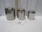 Revere Ware Stainless Steel Canisters W/ Lids