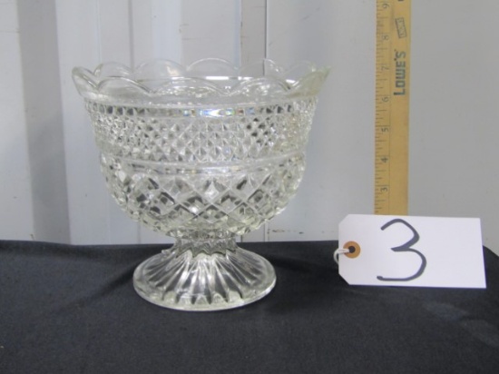 Nice Lead Crystal Compote Bowl