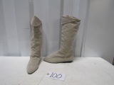 Ladies Gently Used Genuine Suede Leather Boots