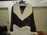 New Ladies Genuine Leather And Fleece Jacket