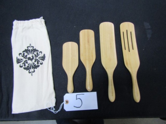 Never Used Bamboo Kitchen Utensils By Spurtles