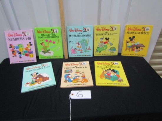 8 Vtg 1983 Walt Disney Learning Books
