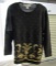 Ladies Victoria Harbour Sweater W/ Gold Sequins And Beads