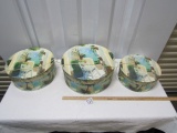 Lot Of 3 Graduated Sized Nesting Hat Boxes