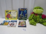 4 Children's Books, An X Box 360 Game And A Clean Plush Toy Frog