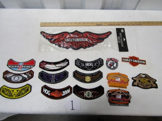 Nice Lot Of Harley Davidson Patches