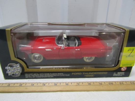N I B 1955 Ford Thunderbird 1:18 Scale Dies Cast Metal Car By Road Tough