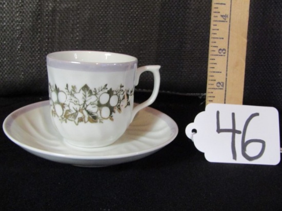 Vtg Porcelain Cup And Saucer Made In Germany