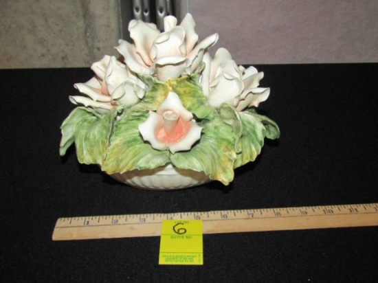 Vtg Nove Italia Porcelain Flower Bowl