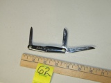 Vtg 1930s 3 Blade Pocket Knife By Western With Owner's Name