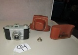 Vtg 1950s Kodak Pony 828 Camera W/ Leather Case