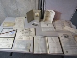 Mr. Hinderer's Birth Certificate, High School Diploma, Military Discharge Papers,