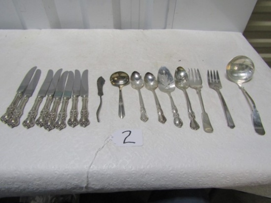 17 Pieces Of Vtg And Antique Silver Plate Flatware