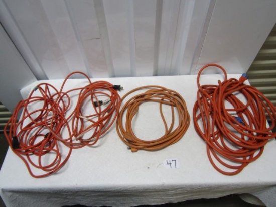 Three 25 Foot Extension Cords And One Longer But Not 50 Feet