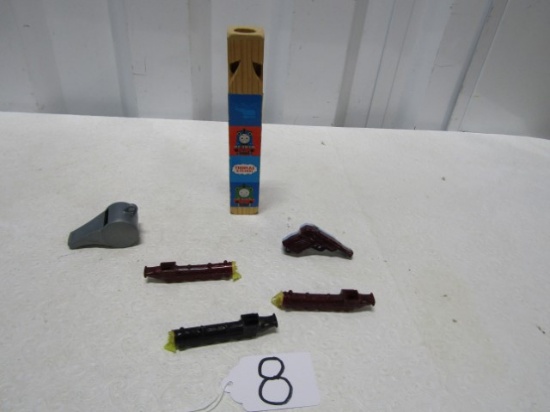 Wooden Thomas The Train Train Whistle And 5 Plastic Whistles