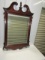 Large Formal Solid Mahogany Wall Mirror W/ Beveled Glass (LOCAL PICK UP ONLY)