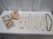 Lot Of Sea Shell Necklaces And Some Sea Shells