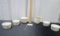 Corning Ware Sugar Bowl And Creamer And 4 Cršme Brulee Bowls By Nikko Japan