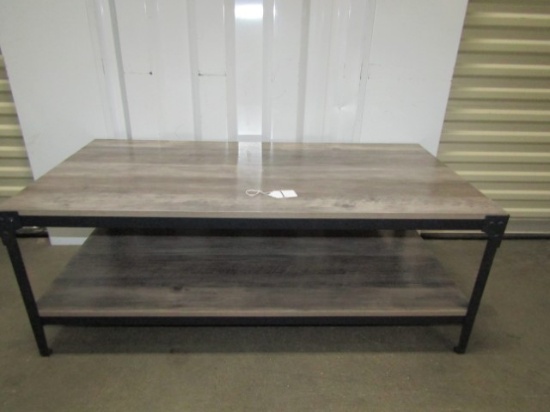 Laminated Wood W/ Steel Frame Coffee Table  (LOCAL PICK UO ONLY)