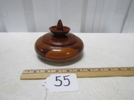 Beautiful Turned Wood Cocobolo Trinket Box