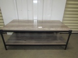 Laminated Wood W/ Steel Frame Coffee Table  (LOCAL PICK UO ONLY)